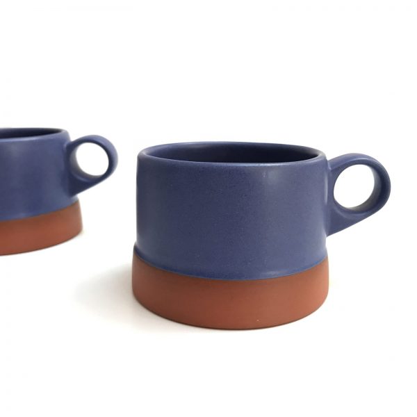 clay copen low cup mugs
