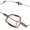 Red Structure Handmade Chain Necklace