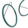 Large Teal Circle Earrings