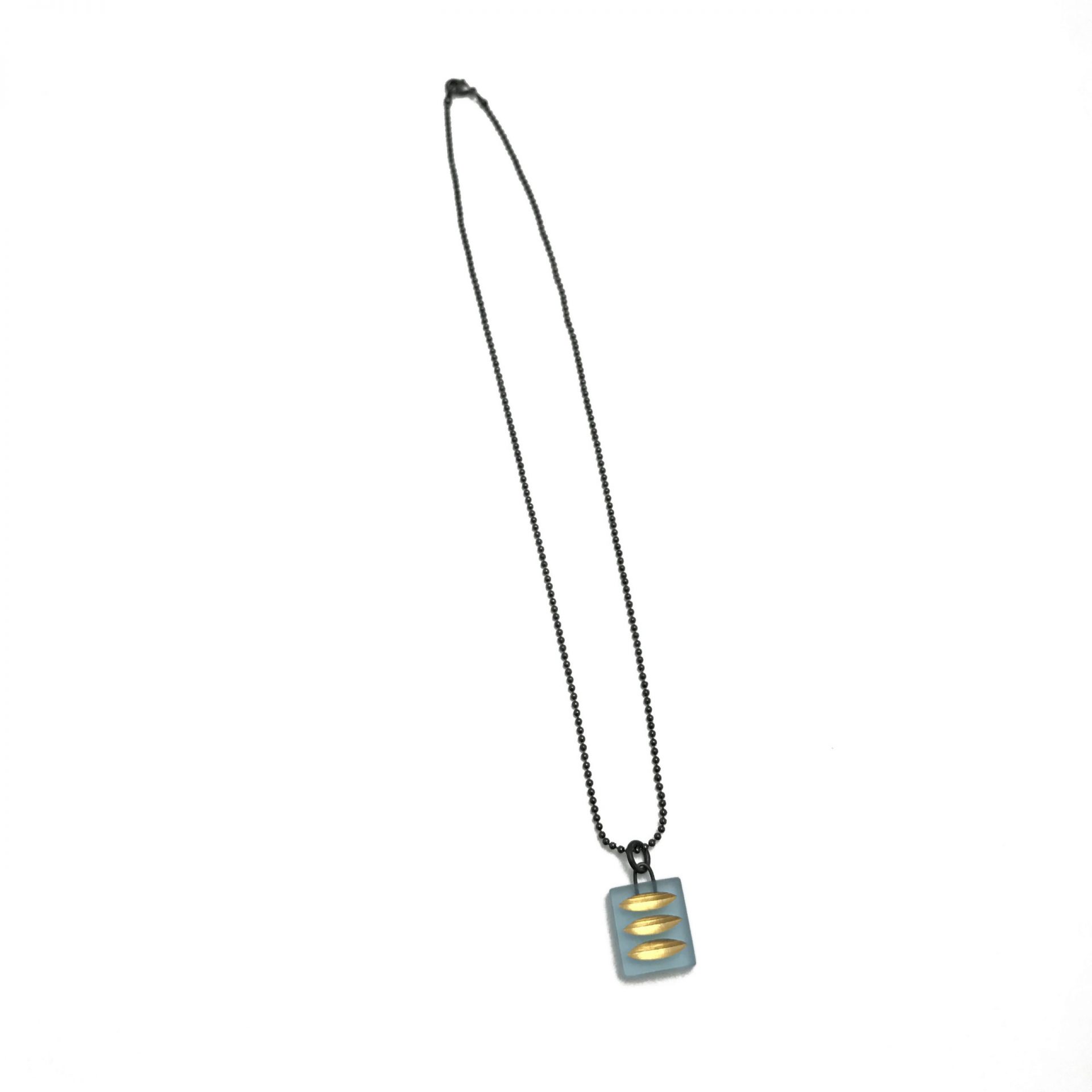 Small Light Blue “Keyway” Necklace | Freehand Gallery