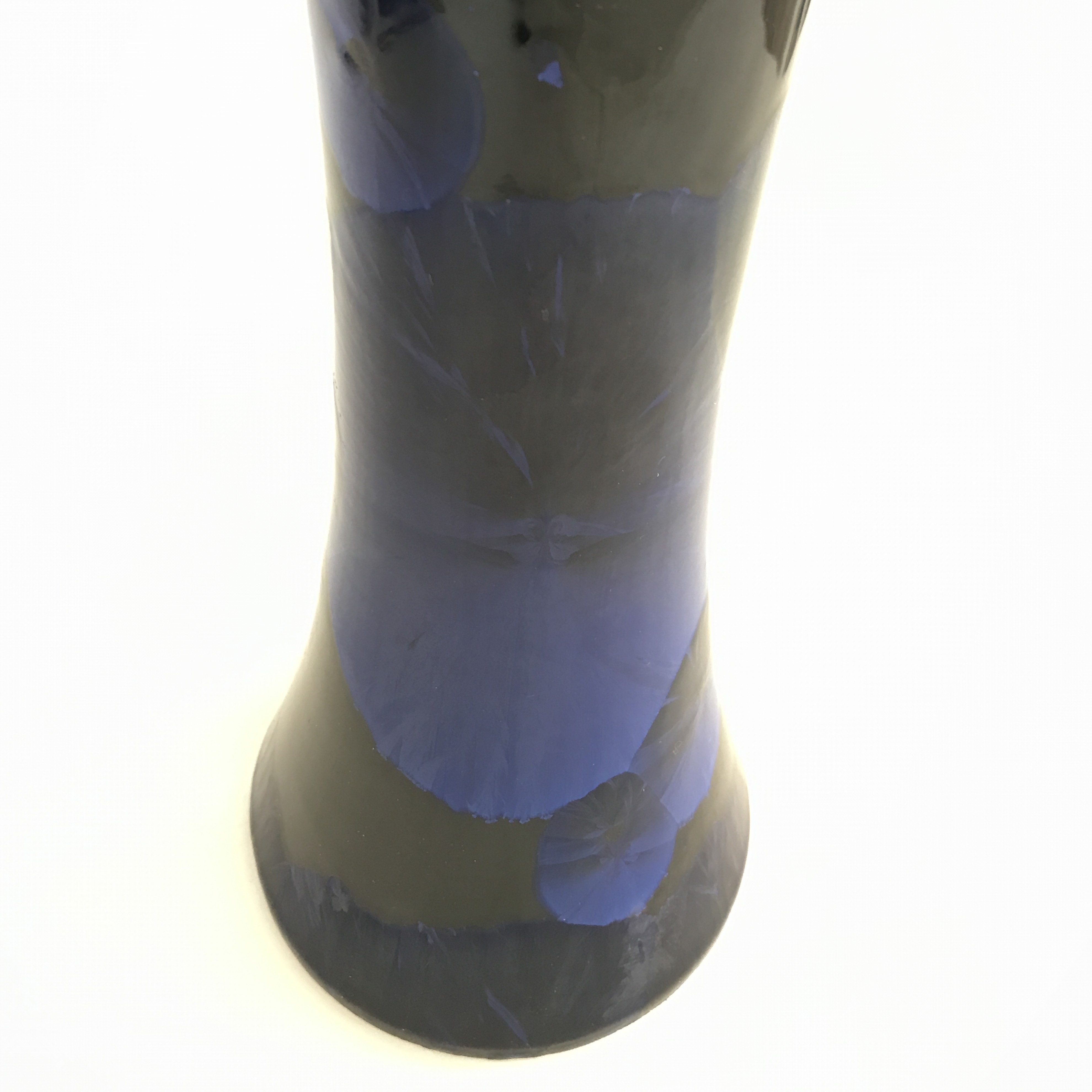 Cobalt Blue Crystalline Vase