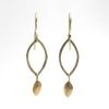 Gold Navette Earrings