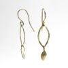 Gold Navette Earrings