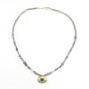 Gemstone Necklace in Blues with Kyanite Pendant