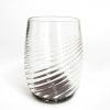 Clear Glass with Brown Base
