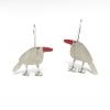 Red Beaked Partridge Earrings