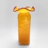 Yellow Ruffle Vase