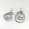 Gunmetal Swirl Hook Earrings