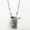 Night Heron Necklace with Locket Containing Pearl Drop Earrings