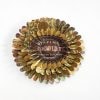 Sipping Chocolate Flower Pin