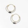 Stone Hoop Endless Earrings