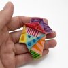 Origami Rainbow Brooch