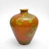 Orange and Yellow Crystalline Vase