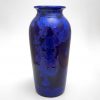 Dark Blue Crystalline Vase