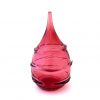 Ruby Textured Teardrop Vase