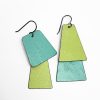 Lime and Aqua Earrings