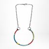 Multi Colored Open Circle Necklace