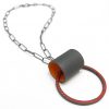 Red, Orange and Black Circle Necklace