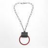 Red, Orange and Black Circle Necklace