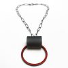 Red, Orange and Black Circle Necklace