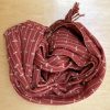 Madder/Burnt Orange Tussah Silk and Alpaca Stole