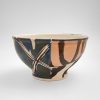 Fluted Bowl with Brush Strokes
