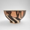 Fluted Bowl with Brush Strokes