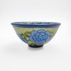 Hand-Painted Blue Flower Bowl