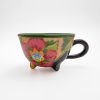 Footed Mug with Flower