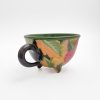 Footed Mug with Flower