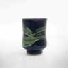 Blue/Green Yunomi with Lines