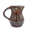Small Brown/Red Pitcher with Circle Design