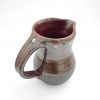 Small Brown/Red Pitcher with Circle Design