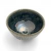 Small Blue Bowl with Lines and Circles