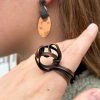Pebble Enamel Earrings