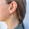 Large Hoops with Pearls