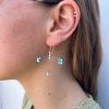 Fire Hook Earrings with Turquoise