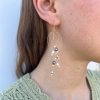 Lattice Hook Earrings with Pearls