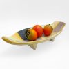 Navette Shaped Stoneware Platter