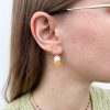 Gold and Silver Dot Earrings