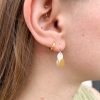 Gold and Silver Dot Earrings